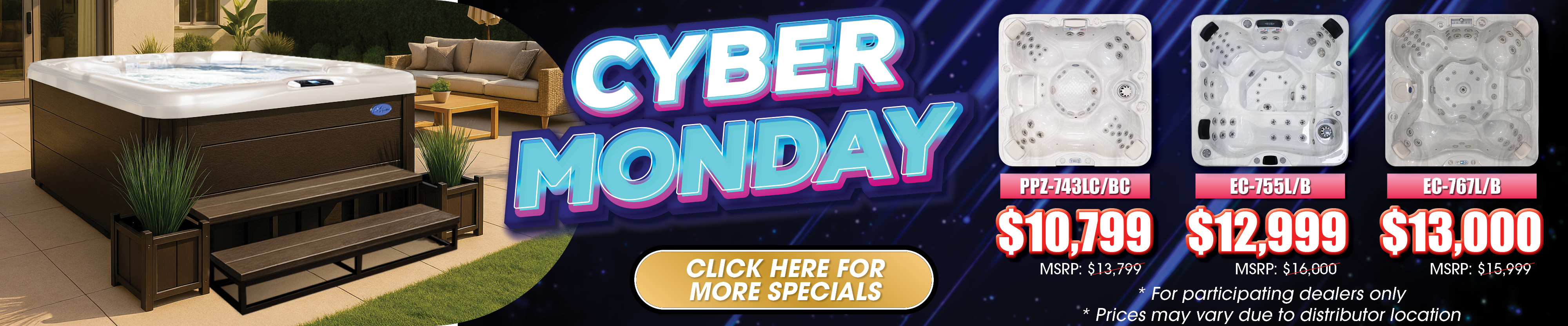 Calspas hot tub being used in a family setting - Hempstead